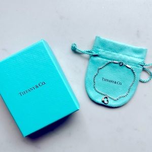 Tiffany & Co. Peretti Open Heart Bracelet in Sterling Silver & Rose Gold